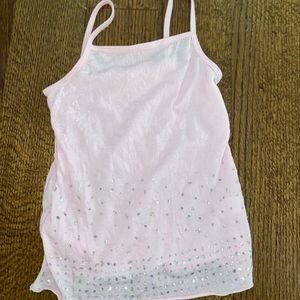 Kids med pink sparkle top